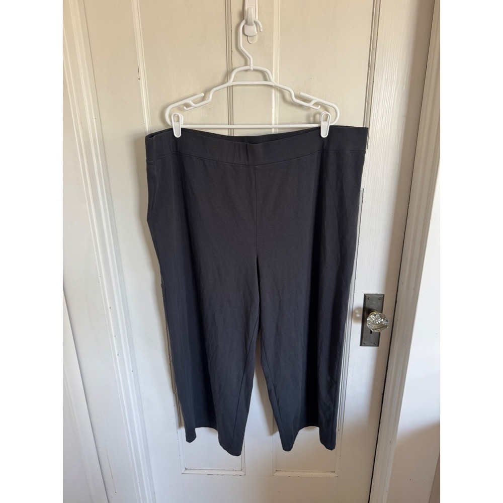 Eileen Fisher gray cropped lounge/yoga pants 3x
